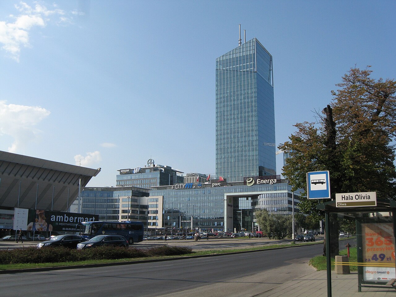 Olivia Business Centre und Olivia Star in Danzig, fotografiert 2018